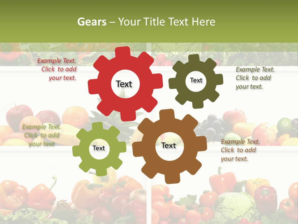 Health Yellow Nut PowerPoint Template