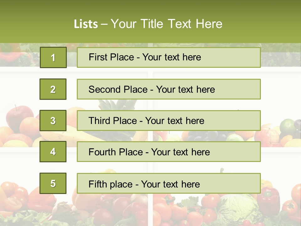 Health Yellow Nut PowerPoint Template
