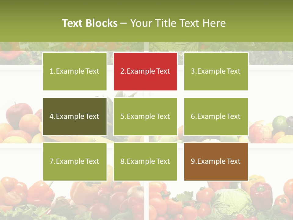 Health Yellow Nut PowerPoint Template