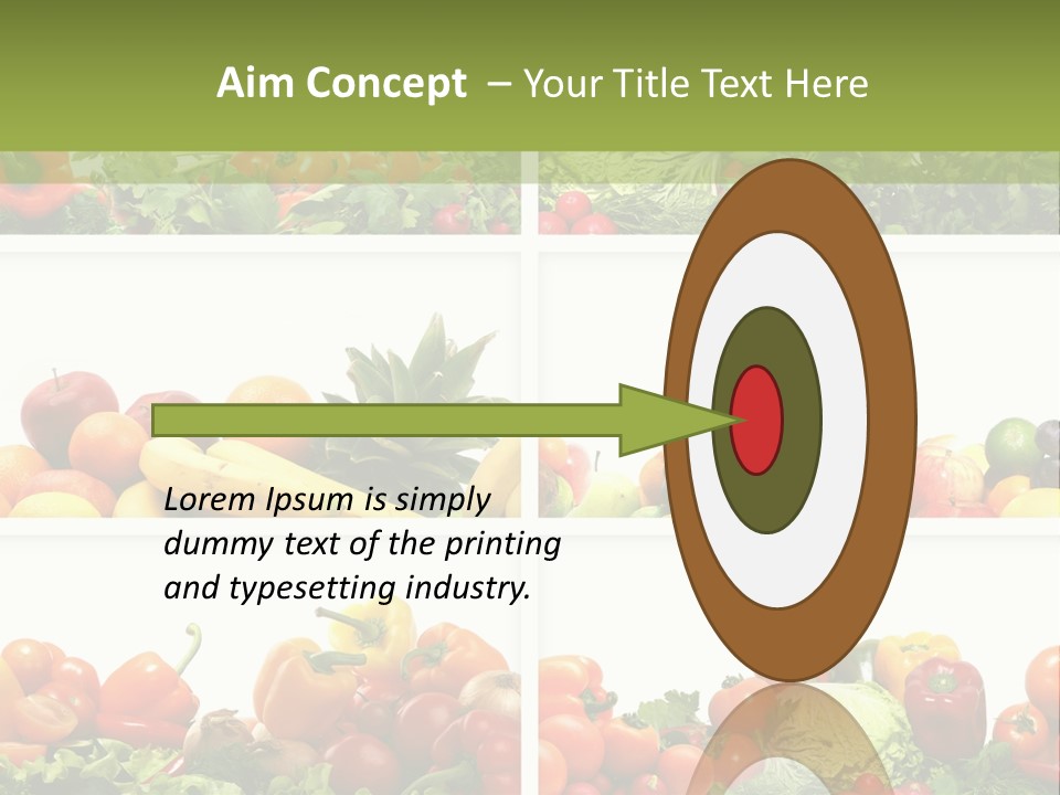 Health Yellow Nut PowerPoint Template