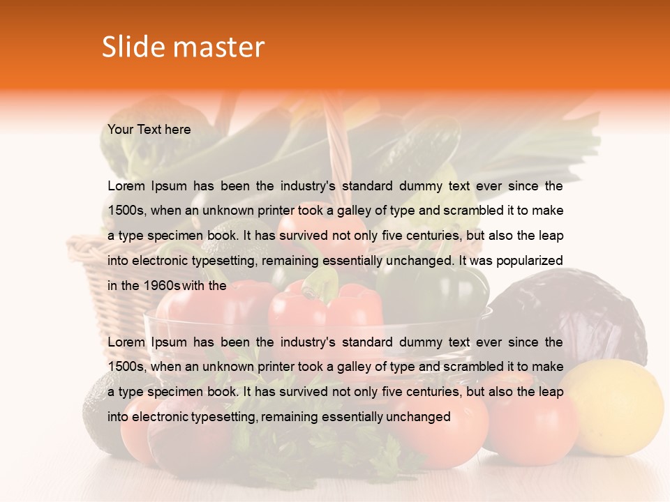 Grocery Water Meal PowerPoint Template
