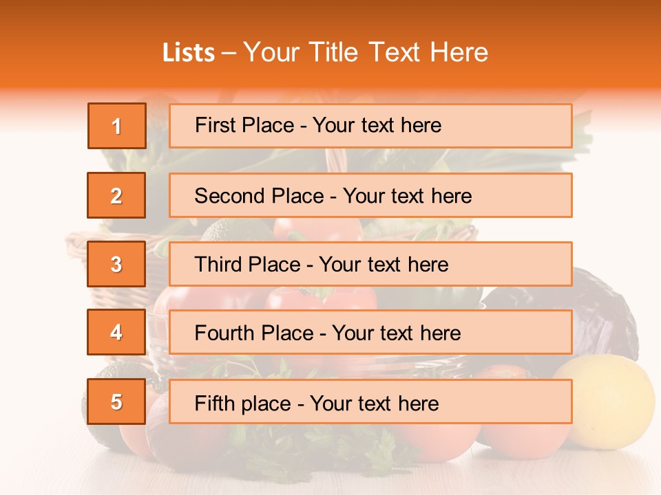Grocery Water Meal PowerPoint Template