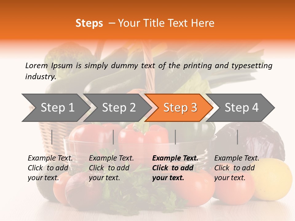 Grocery Water Meal PowerPoint Template