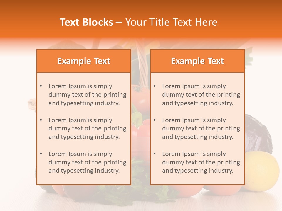 Grocery Water Meal PowerPoint Template