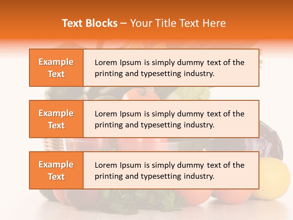 Grocery Water Meal PowerPoint Template
