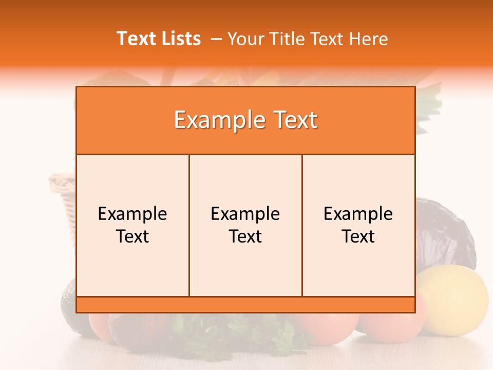 Grocery Water Meal PowerPoint Template