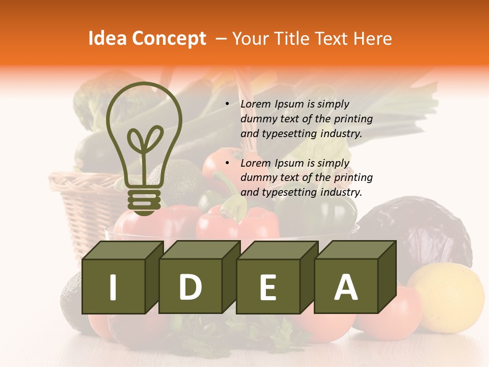 Grocery Water Meal PowerPoint Template