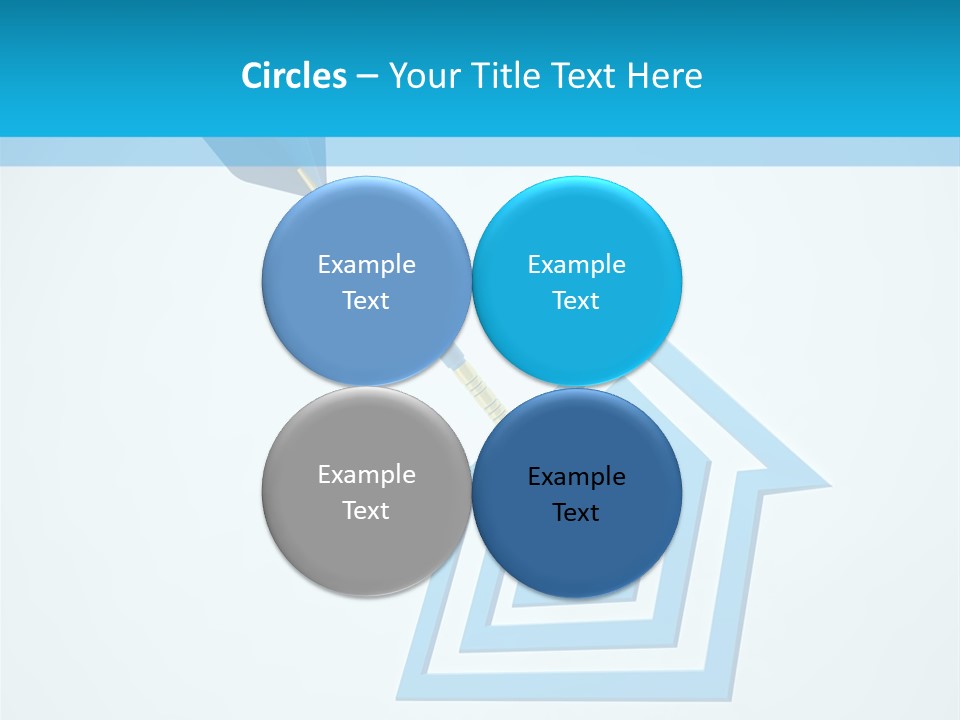 Achievement Dartboard Strategy PowerPoint Template