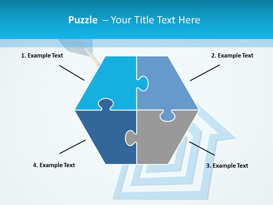Achievement Dartboard Strategy PowerPoint Template