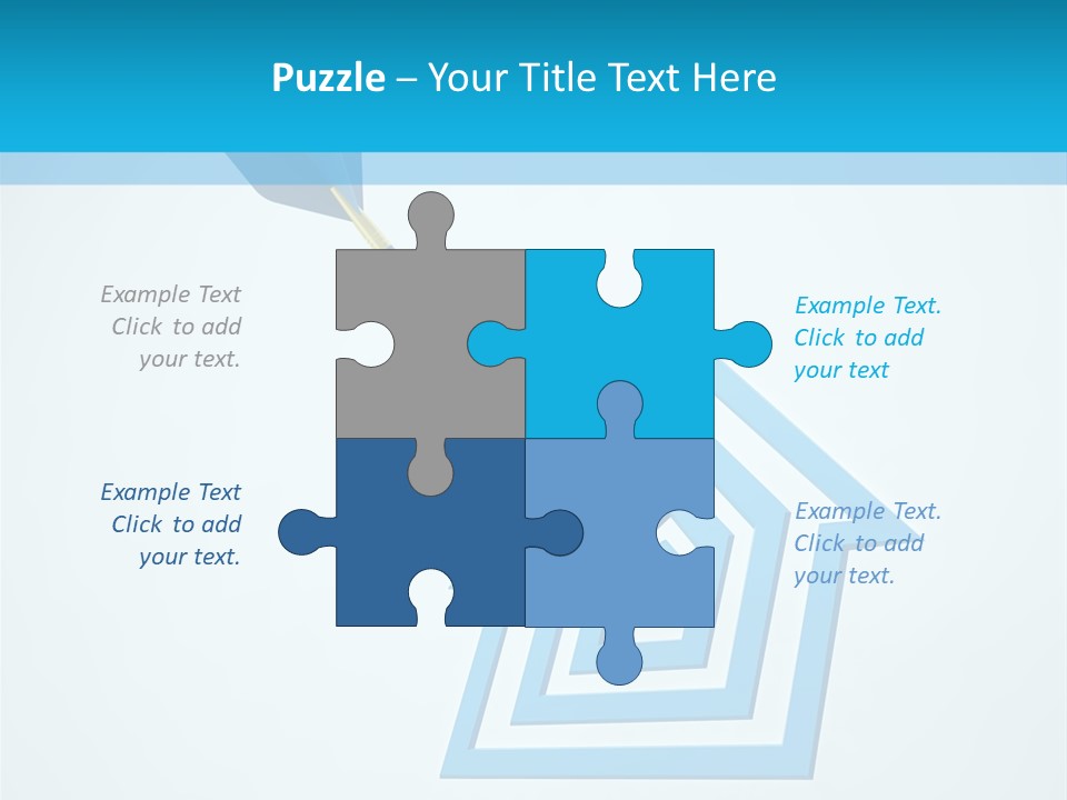 Achievement Dartboard Strategy PowerPoint Template