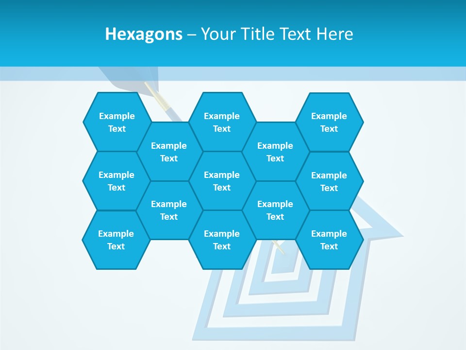 Achievement Dartboard Strategy PowerPoint Template