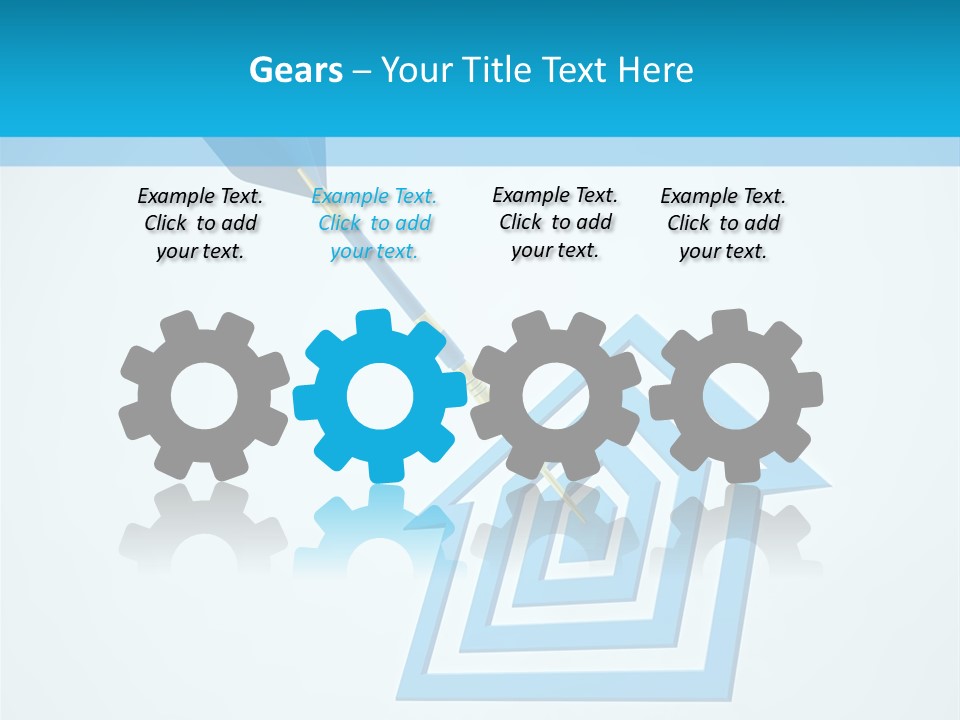 Achievement Dartboard Strategy PowerPoint Template