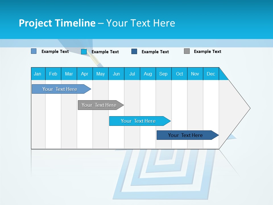 Achievement Dartboard Strategy PowerPoint Template