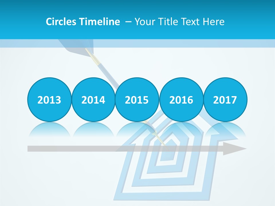 Achievement Dartboard Strategy PowerPoint Template