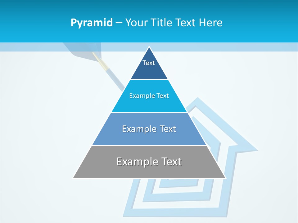 Achievement Dartboard Strategy PowerPoint Template