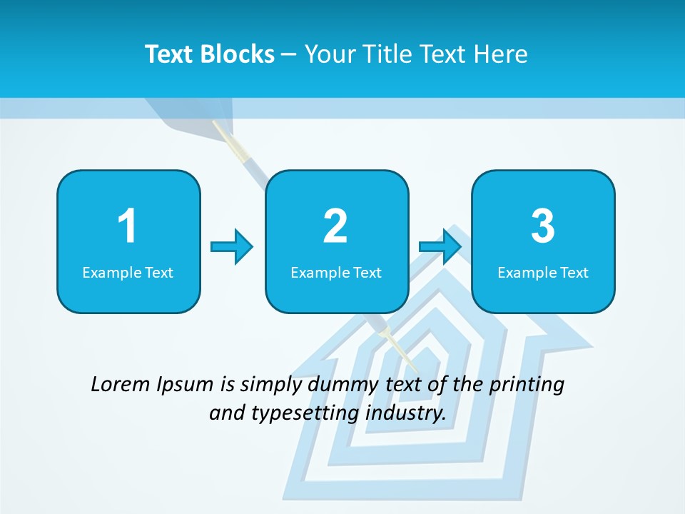 Achievement Dartboard Strategy PowerPoint Template