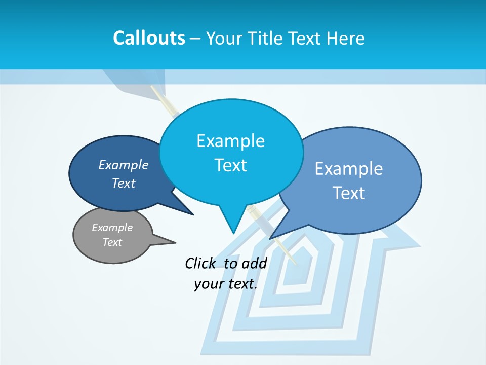 Achievement Dartboard Strategy PowerPoint Template
