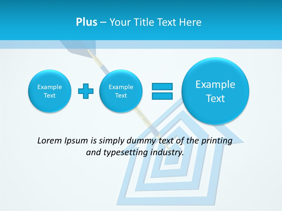 Achievement Dartboard Strategy PowerPoint Template