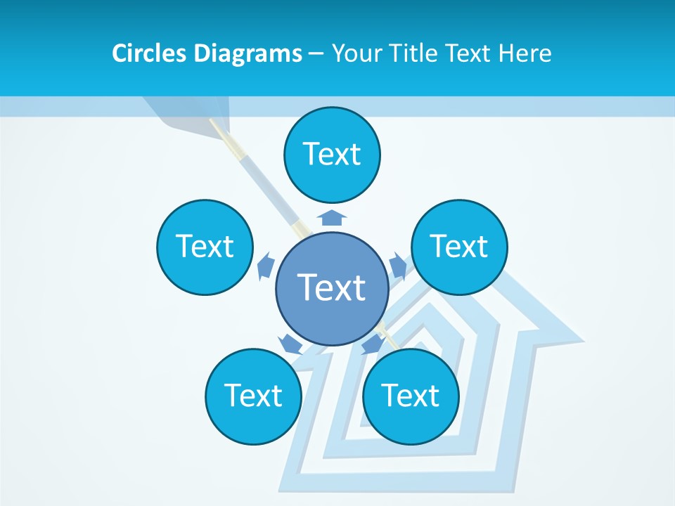 Achievement Dartboard Strategy PowerPoint Template