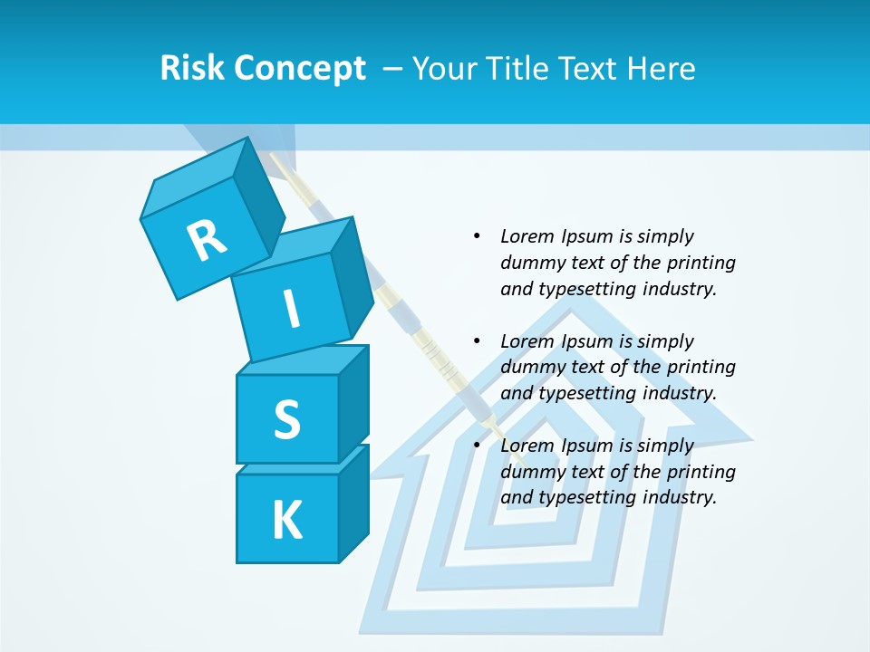 Achievement Dartboard Strategy PowerPoint Template