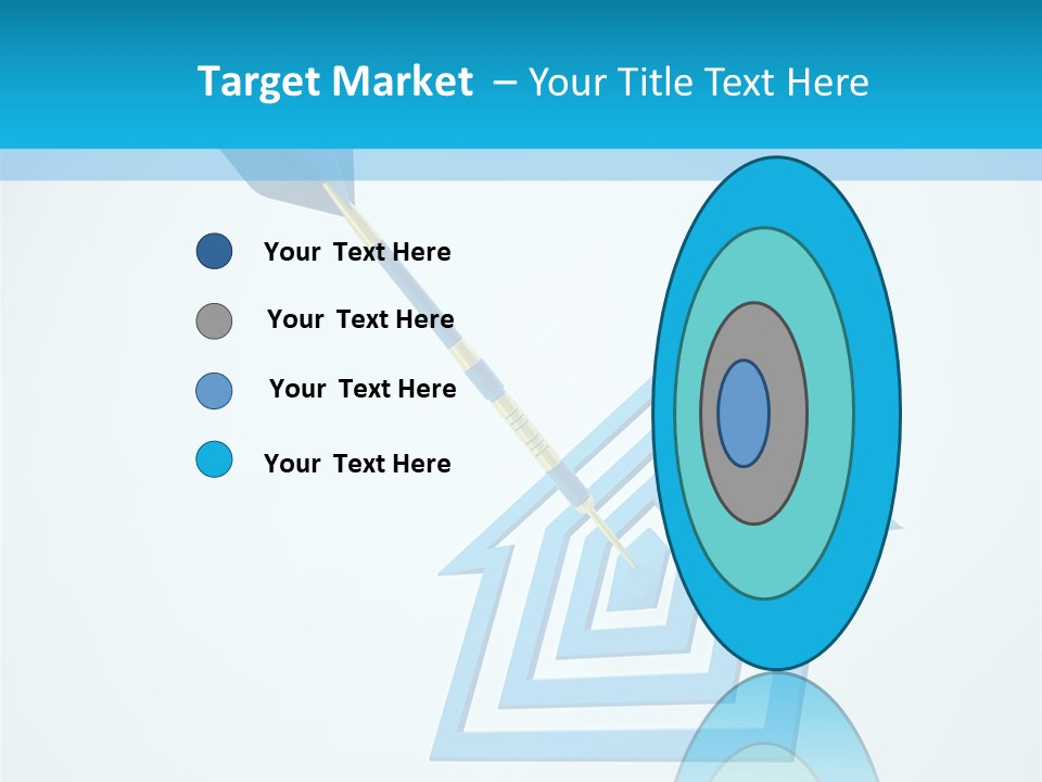 Achievement Dartboard Strategy PowerPoint Template
