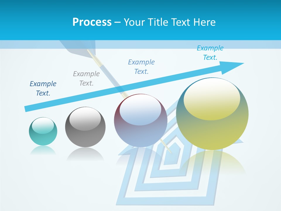 Achievement Dartboard Strategy PowerPoint Template