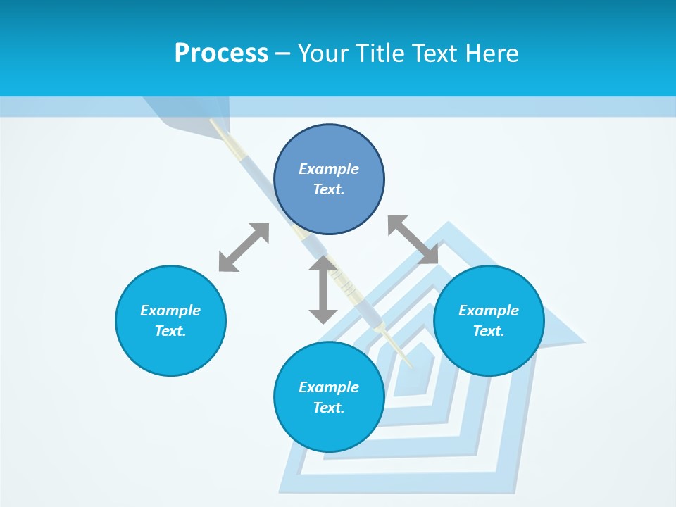 Achievement Dartboard Strategy PowerPoint Template