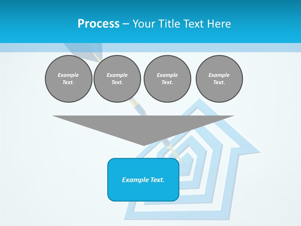 Achievement Dartboard Strategy PowerPoint Template
