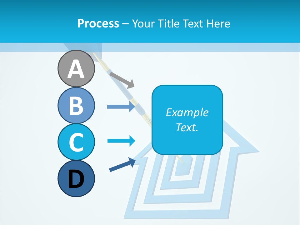 Achievement Dartboard Strategy PowerPoint Template