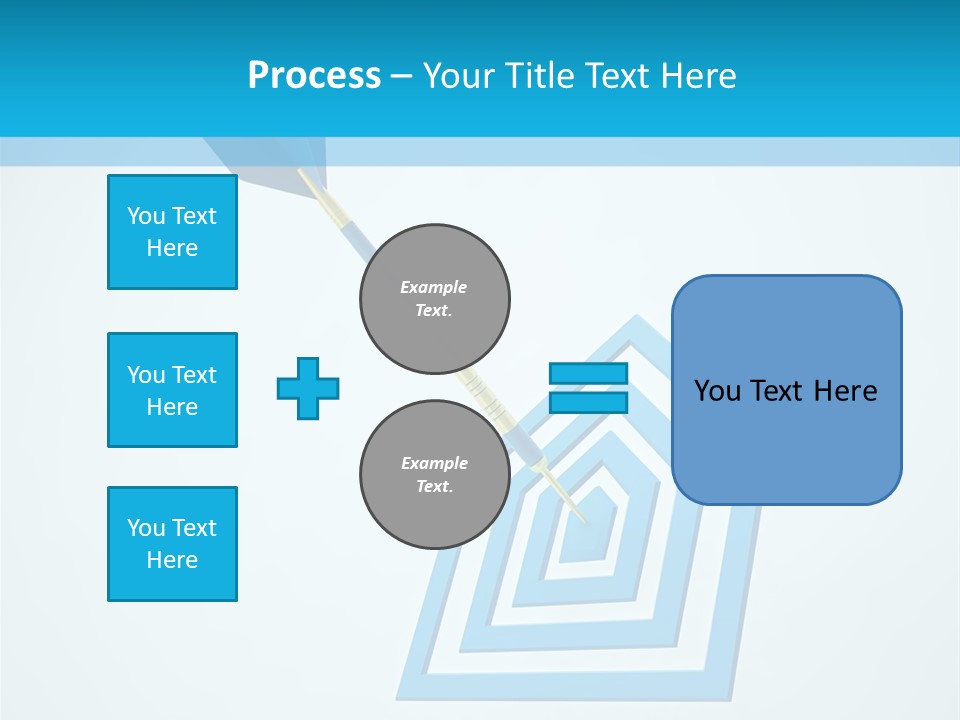 Achievement Dartboard Strategy PowerPoint Template