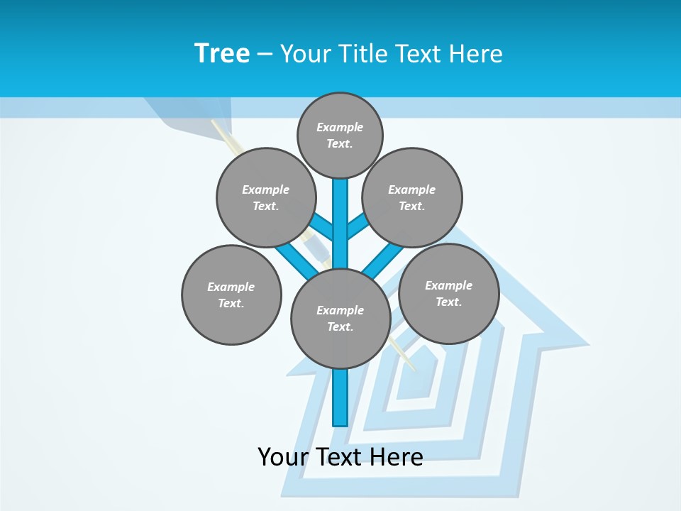 Achievement Dartboard Strategy PowerPoint Template