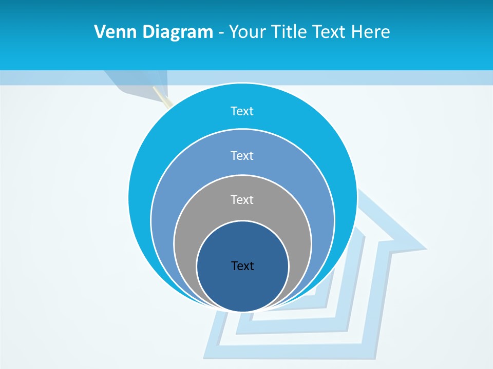 Achievement Dartboard Strategy PowerPoint Template