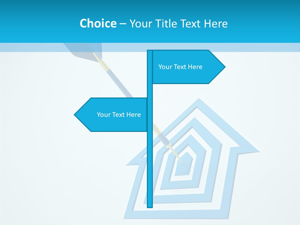 Achievement Dartboard Strategy PowerPoint Template