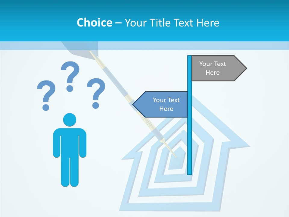 Achievement Dartboard Strategy PowerPoint Template