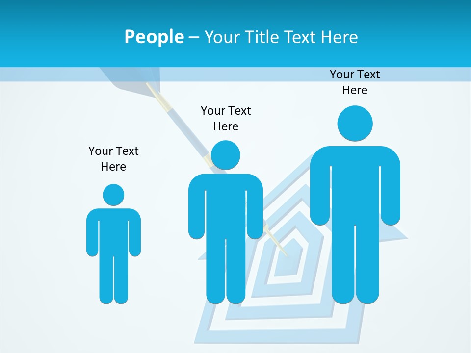 Achievement Dartboard Strategy PowerPoint Template