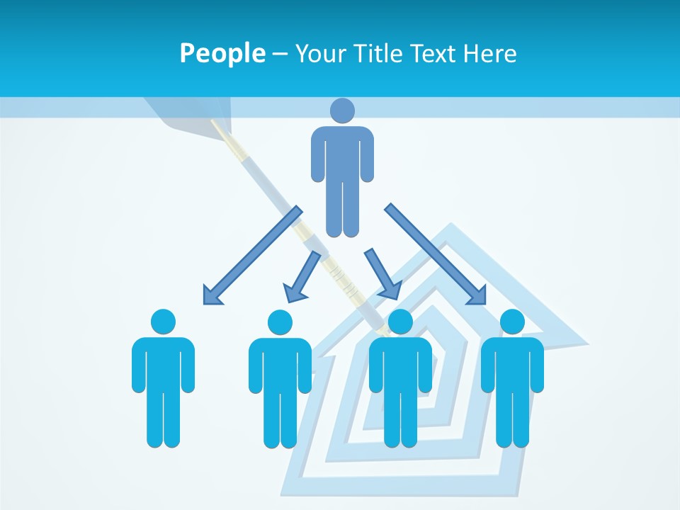 Achievement Dartboard Strategy PowerPoint Template