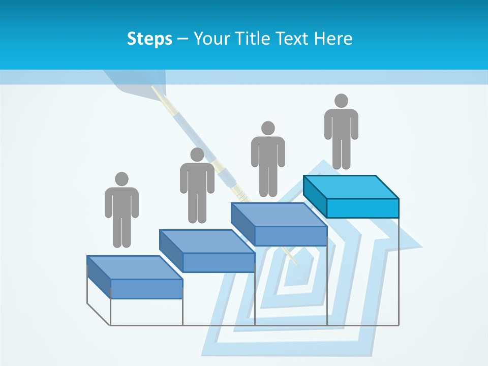 Achievement Dartboard Strategy PowerPoint Template