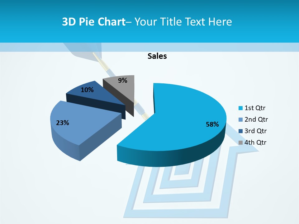 Achievement Dartboard Strategy PowerPoint Template
