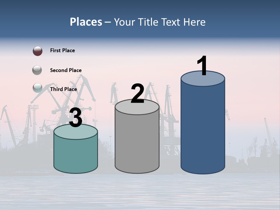 Industry Dock Night PowerPoint Template