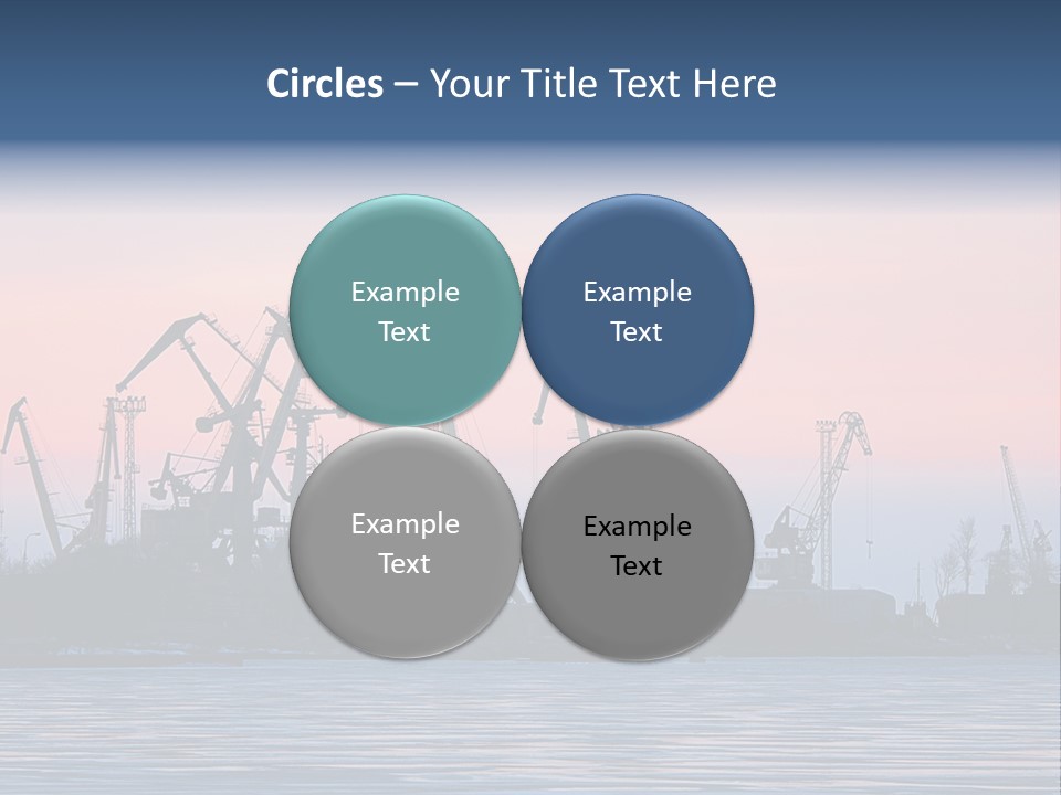 Industry Dock Night PowerPoint Template