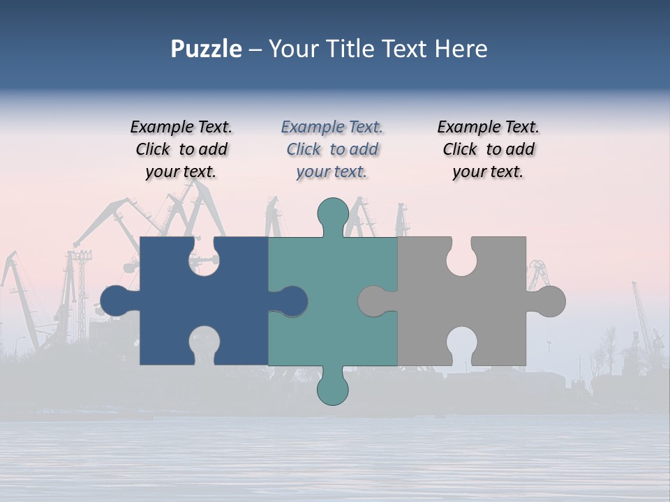 Industry Dock Night PowerPoint Template