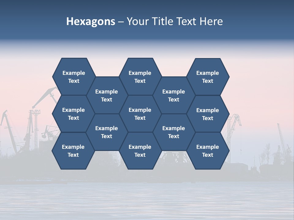 Industry Dock Night PowerPoint Template