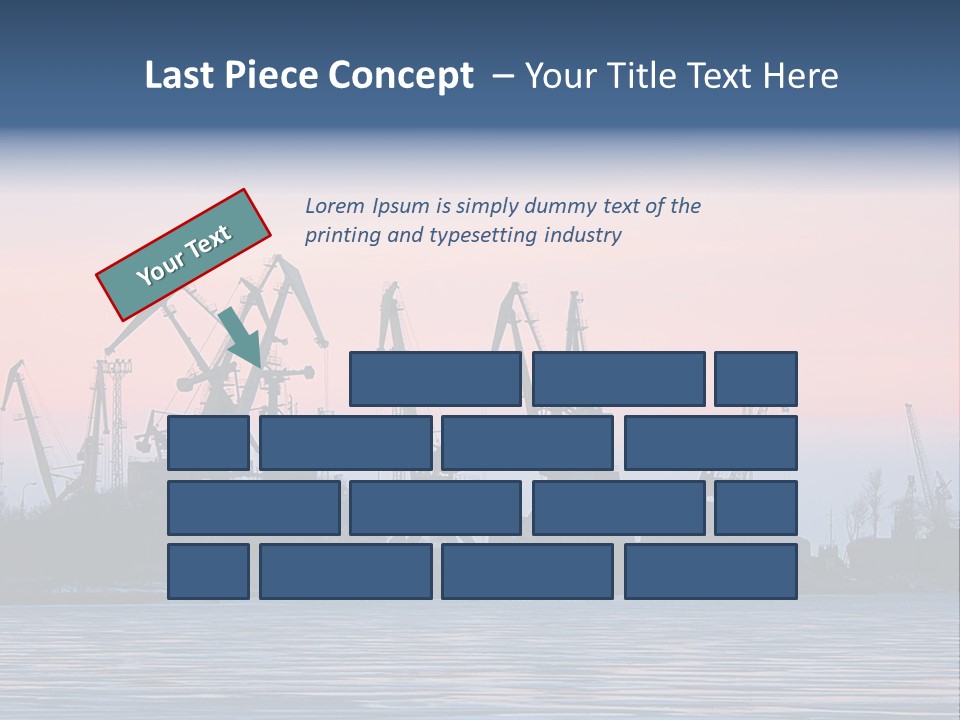 Industry Dock Night PowerPoint Template