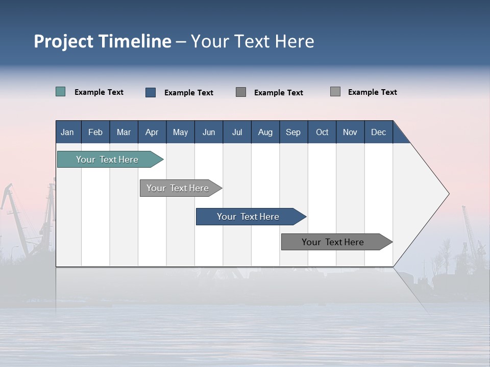 Industry Dock Night PowerPoint Template