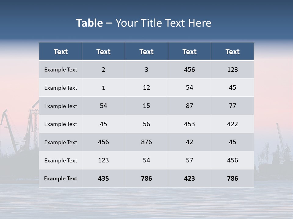 Industry Dock Night PowerPoint Template