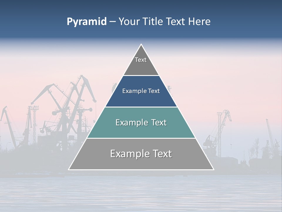 Industry Dock Night PowerPoint Template