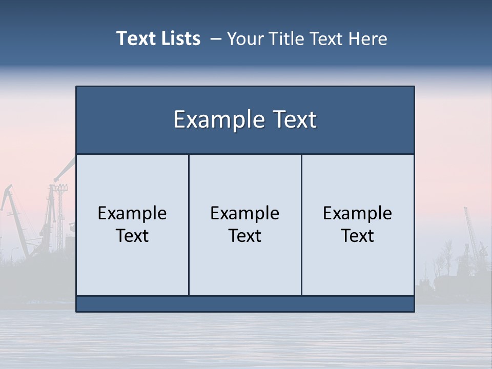 Industry Dock Night PowerPoint Template