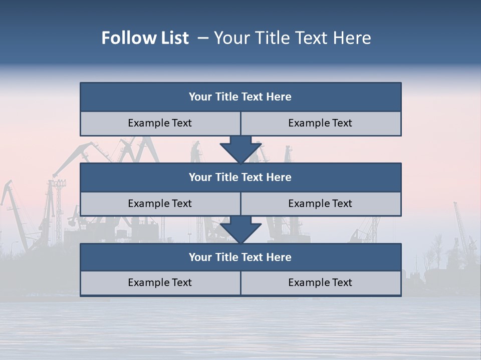 Industry Dock Night PowerPoint Template