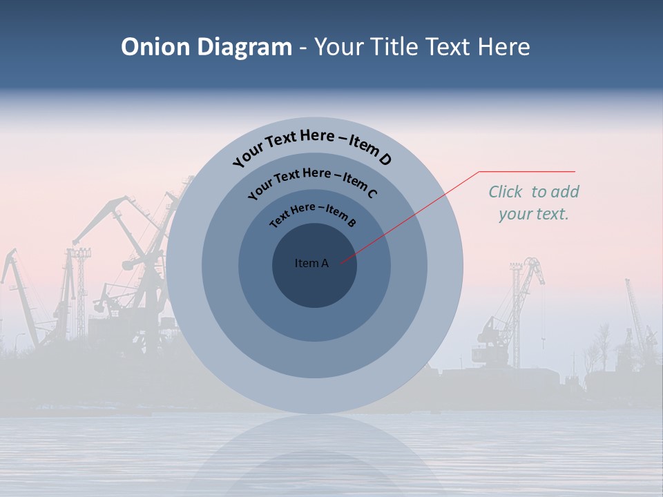 Industry Dock Night PowerPoint Template