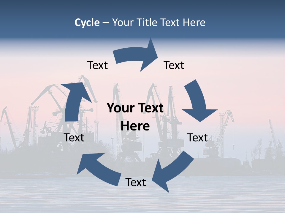 Industry Dock Night PowerPoint Template